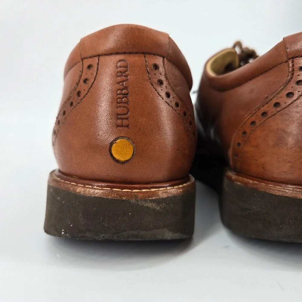 Samuel Hubbard The Tipping Point Wingtip Oxfords Brown Leather Comfort‎ 10M